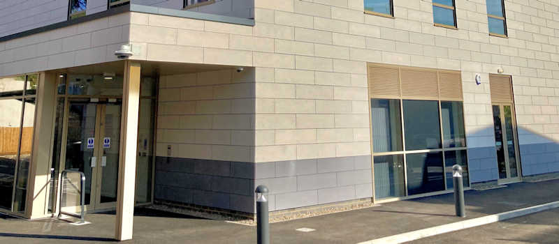 Whittington Education Centre (WEC) front entrance Whittington Education Centre (WEC) front entrance